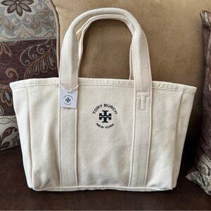Tory Burch Signature Canvas Mini Tote